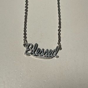James Avery - Sterling silver Blessed Necklace 
Adjustable 15" to 20" length